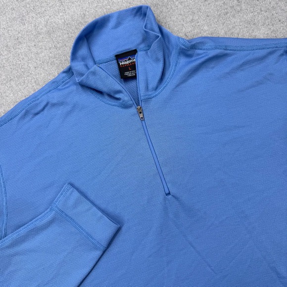 Patagonia Tops - Vintage Patagonia Capilene 1/4 Zip Pullover Womens L Blue Base Layer Made In USA